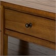 Pemberly Row Modern / Contemporary Cocktail Table with Veneered Shelves