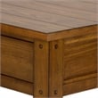 Pemberly Row Modern / Contemporary Cocktail Table with Veneered Shelves