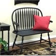 Pemberly Row Modern / Contemporary Wood Bench in Black Finish