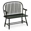 Pemberly Row Modern / Contemporary Wood Bench in Black Finish