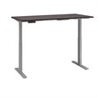 Pemberly Row 60W x 30D Adjustable Desk in Storm Gray - Engineered Wood