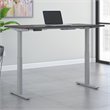 Pemberly Row 72W x 30D Adjustable Desk in Storm Gray - Engineered Wood