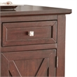 Pemberly Row Modern Wine Rack Server in Espresso Cherry Finish