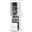 Pemberly Row Modern / Contemporary 2 Drawer Storage Cabinet in White