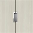Pemberly Row Modern 2 Drawer Storage Cabinet in White Chocolate