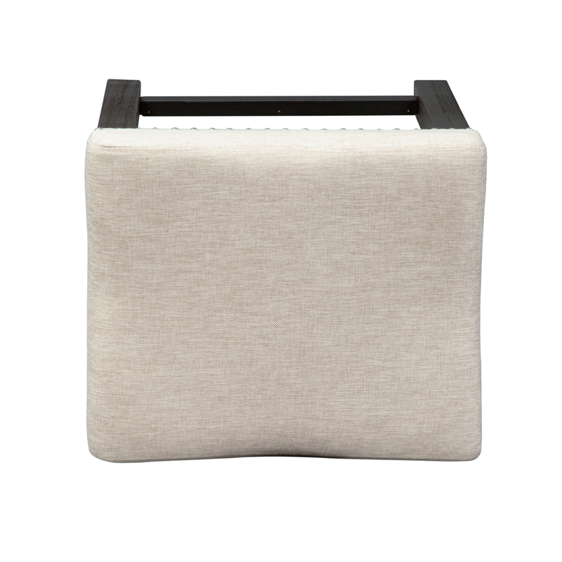 Pemberly Row Modern / Contemporary Black Upholstered Console Stool