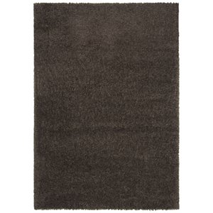 Pemberly Row Modern / Contemporary 9' x 12' Shag Rug in Brown
