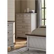 Pemberly Row Modern / Contemporary Rustic Ivory Five Drawer Chest