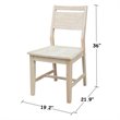Pemberly Row Modern / Contemporary Set of Two Wood Panel Chairs
