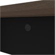 Pemberly Row Contemporary Credenza Desk in Antigua and Black