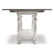 Pemberly Row Modern Flip Top Console Table in Gray and White