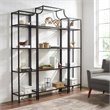 Pemberly Row 3Pc Metal Etagere Bookcase Set in Oil Rubbed Bronze