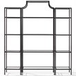 Pemberly Row 3Pc Metal Etagere Bookcase Set in Oil Rubbed Bronze