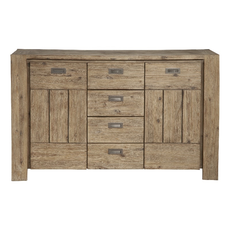 Pemberly Row Wood Dining Sideboard in Antique Natural (Brown)