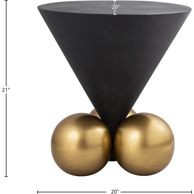 Pemberly Row Modern / Contemporary Cement Textured Top End Table