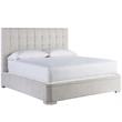 Pemberly Row Modern / Contemporary Uptown Fabric Bed King in Gray