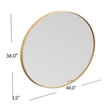 Pemberly Row Modern / Contemporary Metal Wall Mirror in Gold Finish
