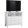 Pemberly Row Modern / Contemporary 4 Drawer TV Stand in White