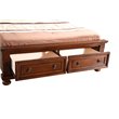 Pemberly Row Modern / Contemporary Full Bed in Cherry Finish