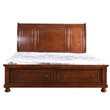 Pemberly Row Modern / Contemporary King Bed in Cherry Finish