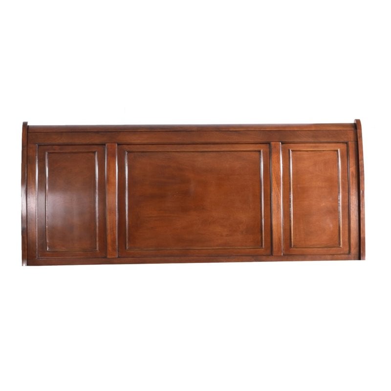 Pemberly Row Modern / Contemporary King Bed in Cherry Finish