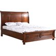 Pemberly Row Modern / Contemporary King Bed in Cherry Finish