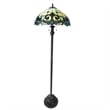 Pemberly Row Contemporary Tiffany-style 2 Light Floor Lamp 18