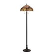 Pemberly Row Tiffany-style 3 Light Dragonfly Floor Lamp 18