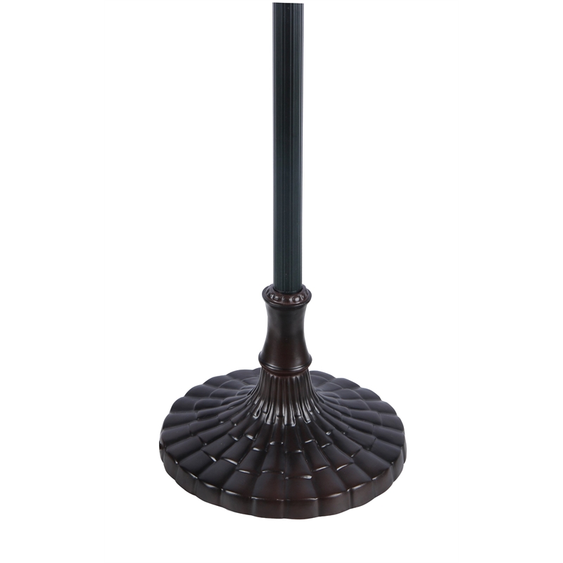 Pemberly Row Tiffany-style 3 Light Dragonfly Floor Lamp 18
