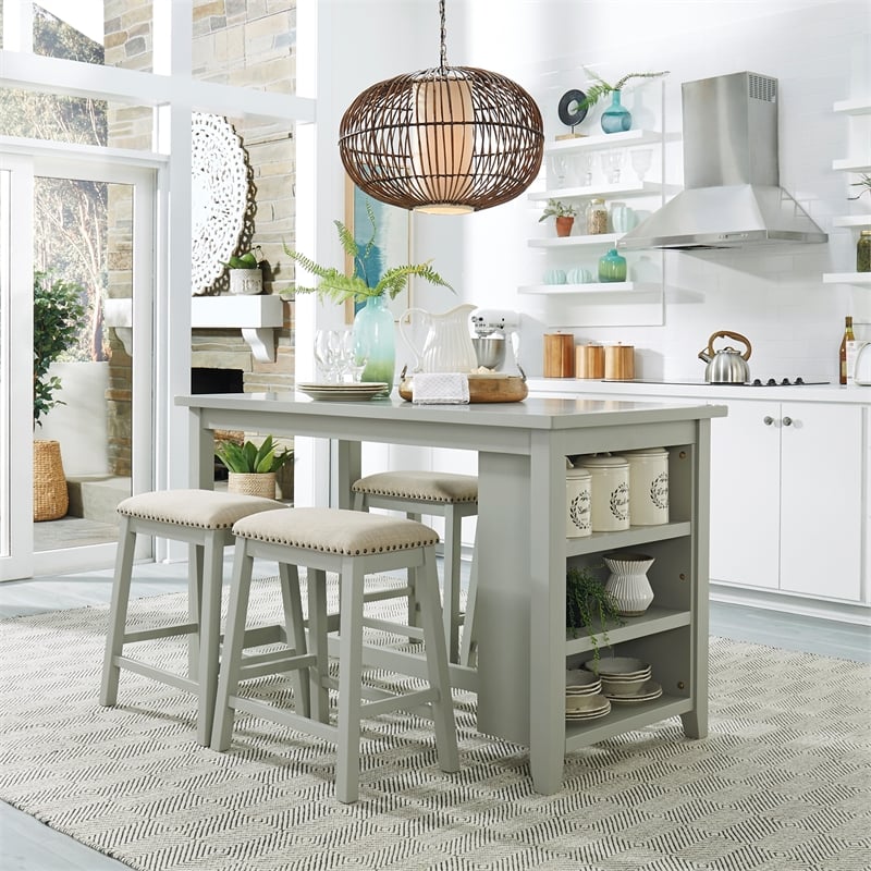 Pemberly Row Modern / Contemporary Multi 5 Piece Counter Set