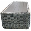 Pemberly Row Three-Tone Wicker Gray/Off White/Beige Coffee Table