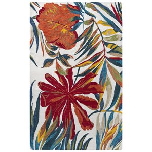 Pemberly Row 8'9&quot x 11'9&quot Floral Red/White/Red/Orange/Green/Blue Rug