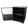 Pemberly Row Modern / Contemporary Metal Side Cabinet in Gray