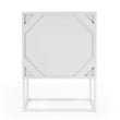 Pemberly Row Modern / Contemporary White 2 Drawers Wood End Table
