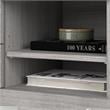 Pemberly Row Engineered Wood Office Storage Cabinet with Drawers - Platinum Gray