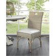 Pemberly Row Modern / Contemporary Rattan Dining Chair in White Wash
