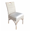 Pemberly Row Modern / Contemporary Rattan Dining Chair in White Wash