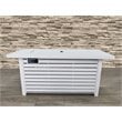 Pemberly Row Metal Propane/Natural Gas Fire Pit Table in White