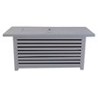 Pemberly Row Metal Propane/Natural Gas Fire Pit Table in Gray