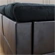 Pemberly Row Fabric Left Facing Sectional in Mightnight Blue