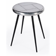 Pemberly Row Modern / Contemporary Silver Metal Aviator Accent Table