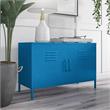 Pemberly Row Modern 2 Door Metal Locker Accent Cabinet in Blue