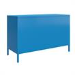Pemberly Row Modern 2 Door Metal Locker Accent Cabinet in Blue