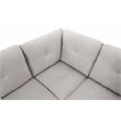 Pemberly Row Modern 3PC Right Facing Sectional Sofa with Ottoman