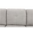 Pemberly Row Modern 3PC Right Facing Sectional Sofa with Ottoman