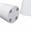 Pemberley Row Concrete White Accent Tables Circle Durable Set of 2 20