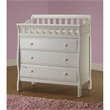 Pemberly Row Modern New Zealand Pine Solid Wood Changing Tables in White