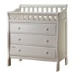 Pemberly Row Modern New Zealand Pine Solid Wood Changing Tables in White