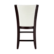 Pemberly Row Counter Height Dining Chair in White Faux Leather (Set of 2)