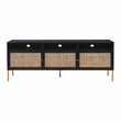 Pemberly Row Modern / Contemporary Black Wooden Media Console